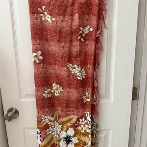 Hawaiian Hibiscus /Pareo Wrap...with Fringe